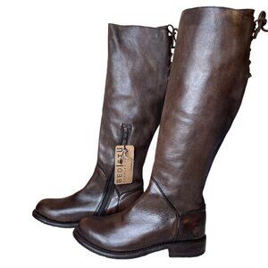 BED STU Manchester Distressed Teak Riding Boots BedStu Size 9